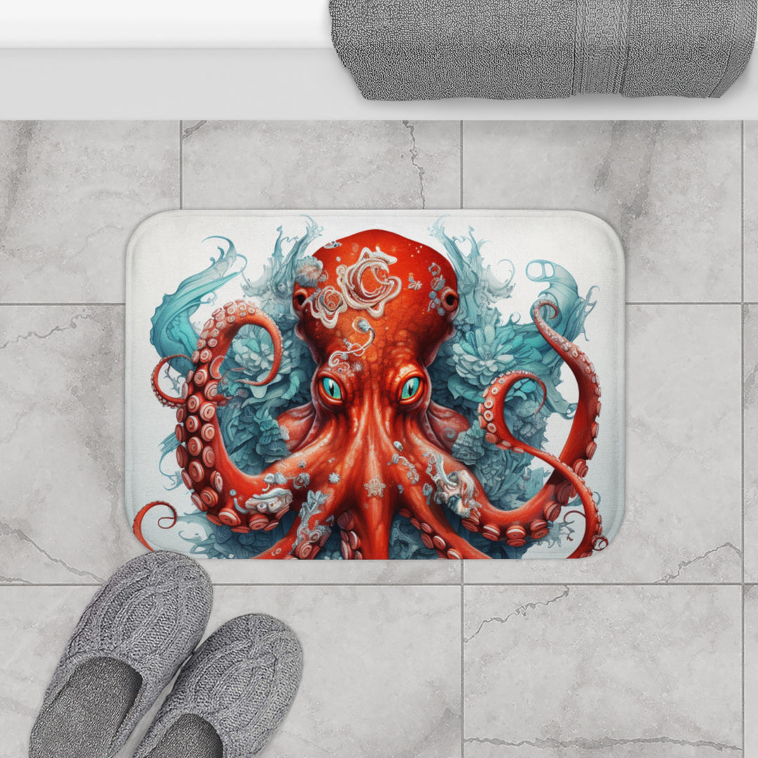 Wild Fierce Octopus Bath Mat