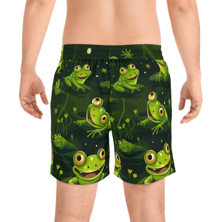 Frog Fun Men's Mid-Length Swim Shorts