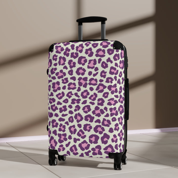 Pink Leopard Suitcase