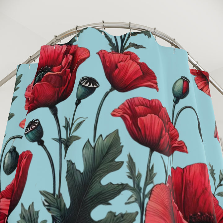 Poppy Blooms Shower Curtains