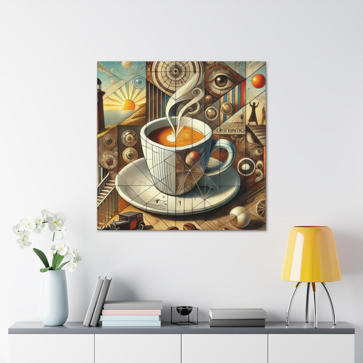 Abstract Coffee Time Canvas Gallery Wraps