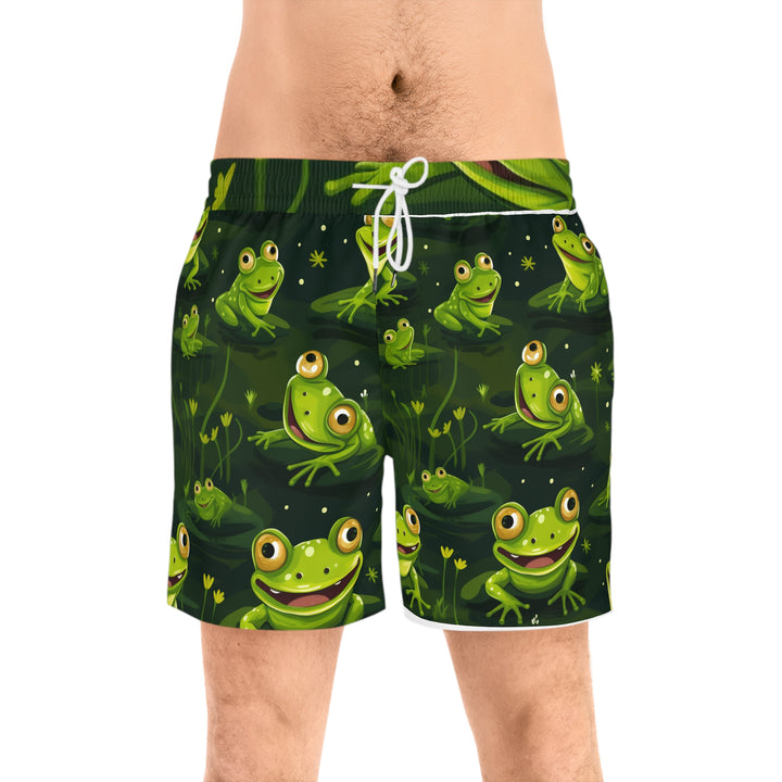 Frog Fun Men's Mid-Length Swim Shorts