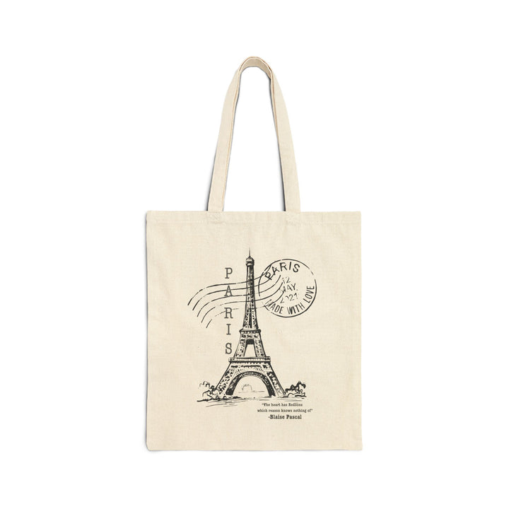 Paris Cotton Canvas Tote Bag