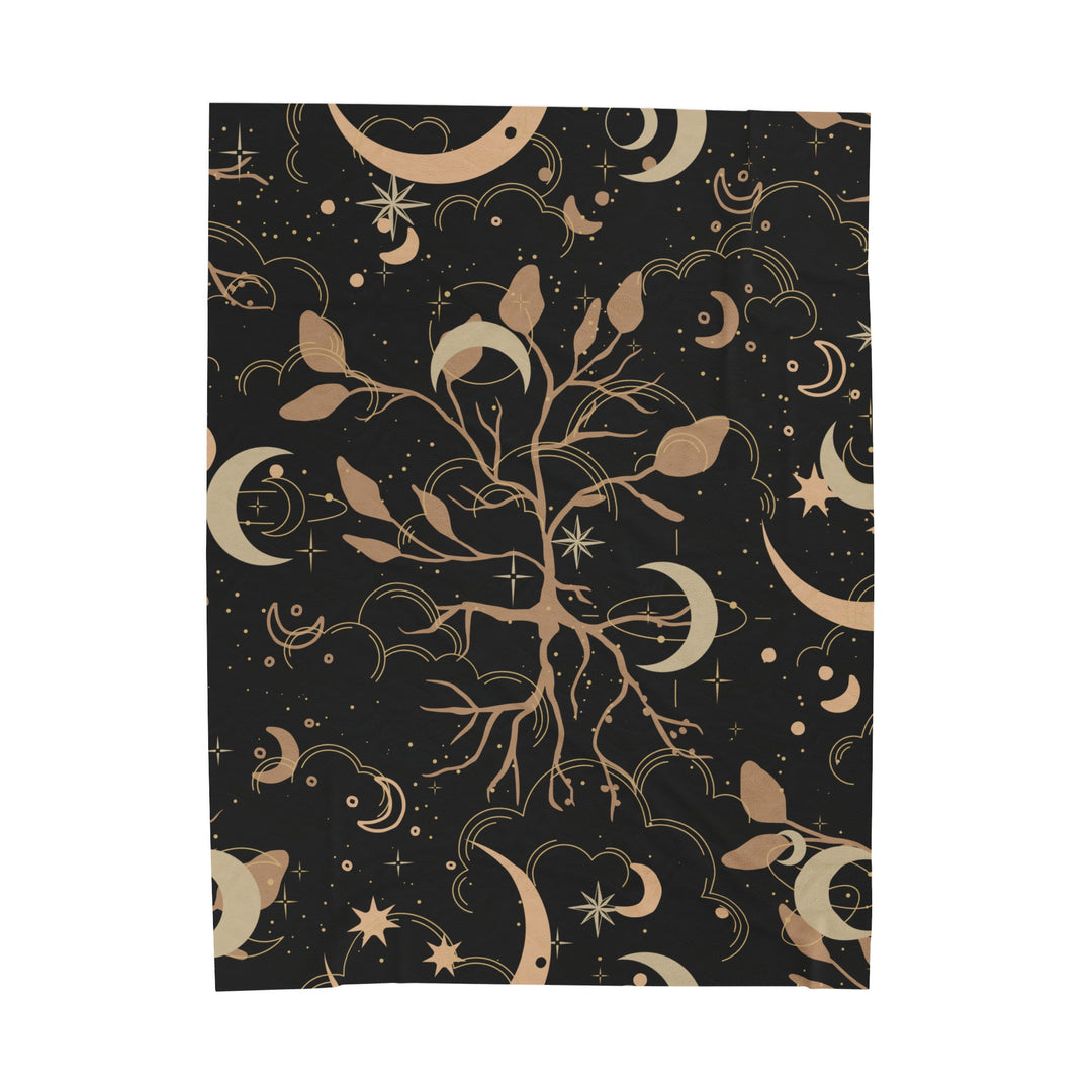 Dark Moon Velveteen Plush Blanket