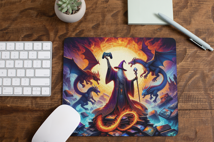 Gaming Wizard Mouse Pad (Rectangle)