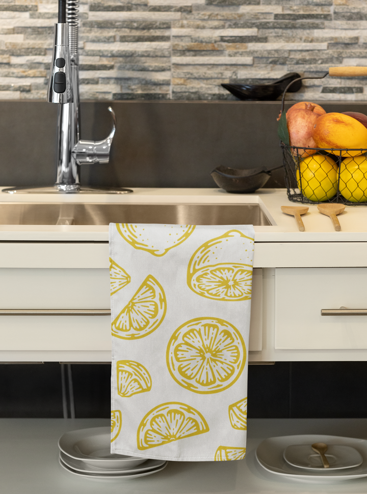 Lemon Slice Hand Towel