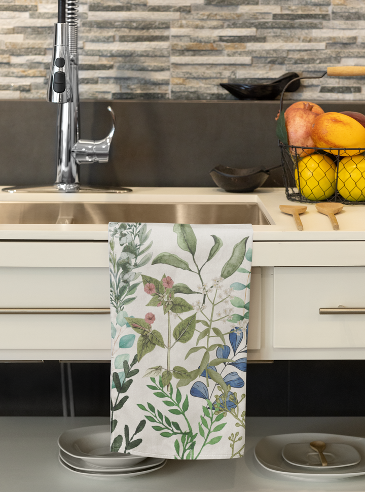 Verdant Elegance Kitchen Towel