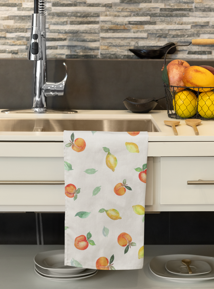 Peachy Day Kitchen Towel