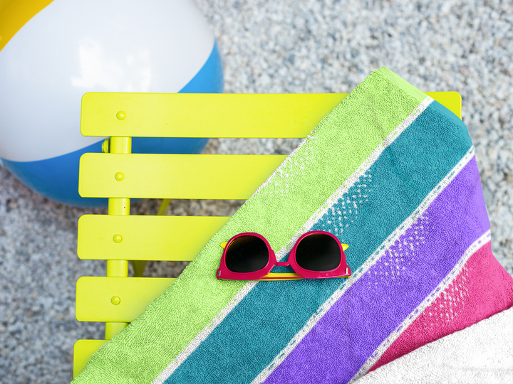 Neon Paint Beach Towel