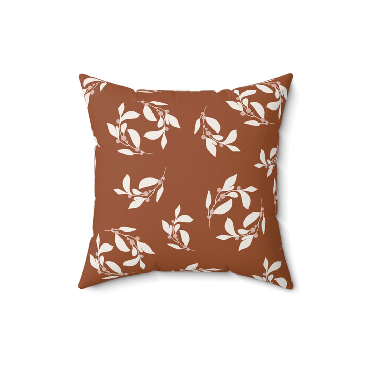 Warm Home Faux Suede Square Pillow