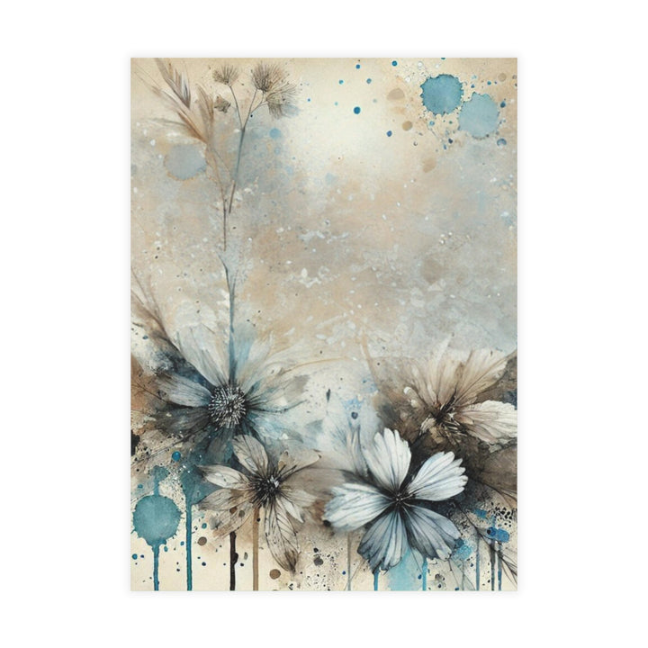 Painted Flowers Postcard Bundles (envelopes included)