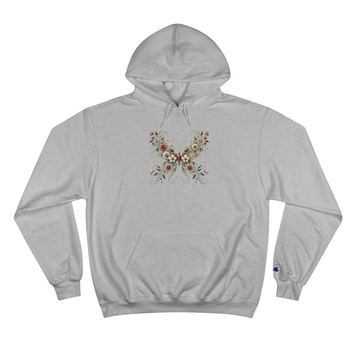 Flowered Butterfly Champion Hoodie