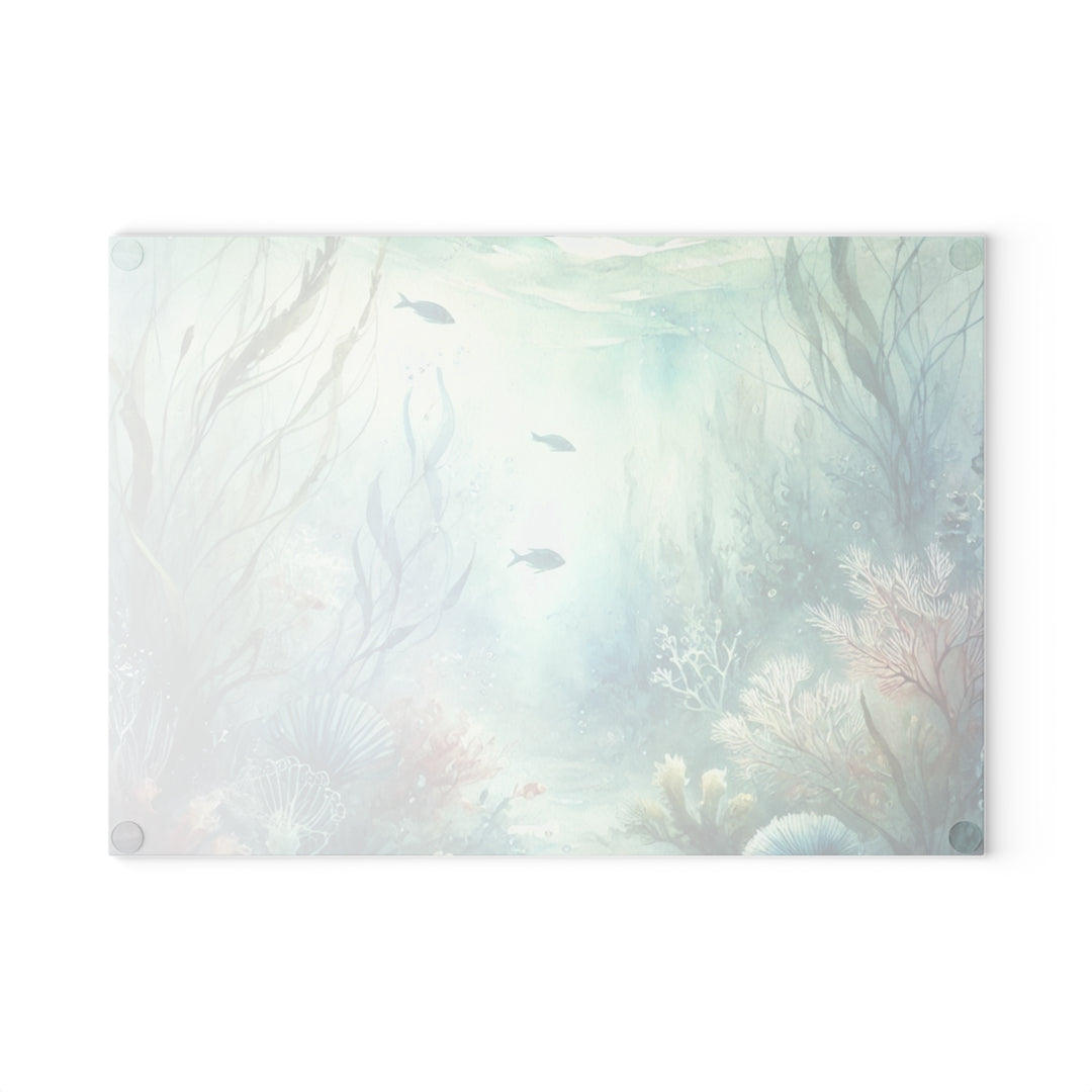 Sea Life Glass Cutting Board