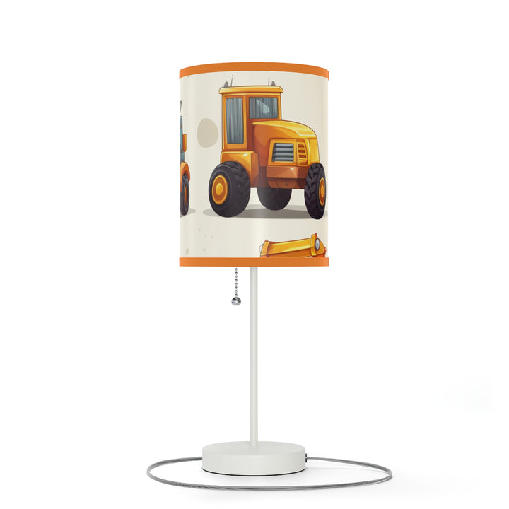 Construction Vehicle Lamp on a Stand