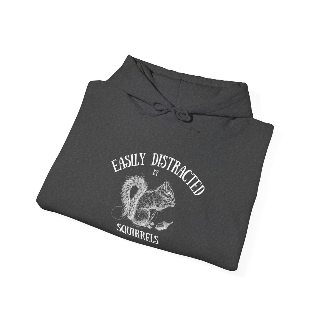 Easily Distracted By Squirrels Unisex Heavy Blend™ Hooded Sweatshirt