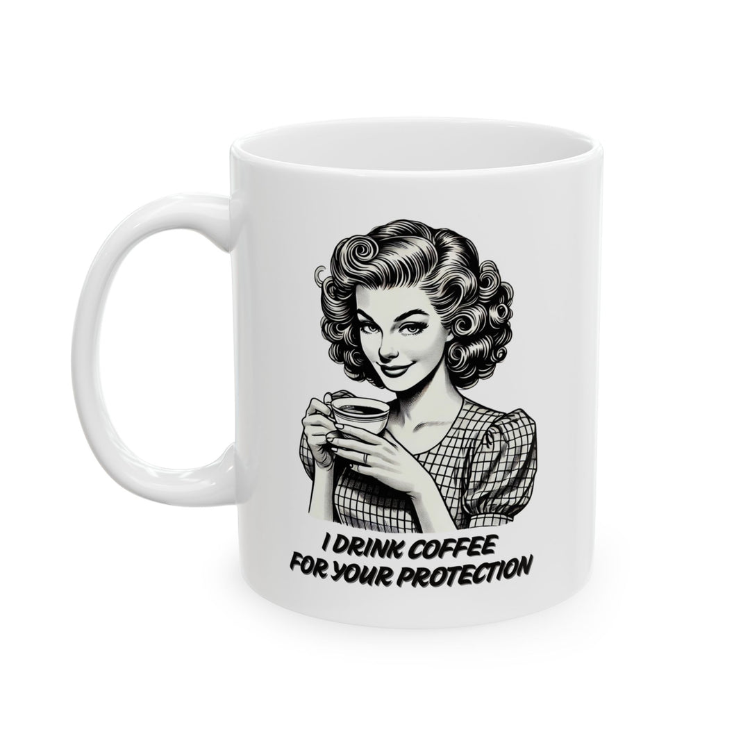 Safety First Ceramic Mug, (11oz, 15oz)