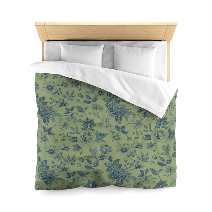 Blue and Sage Decadence Microfiber Duvet Cover