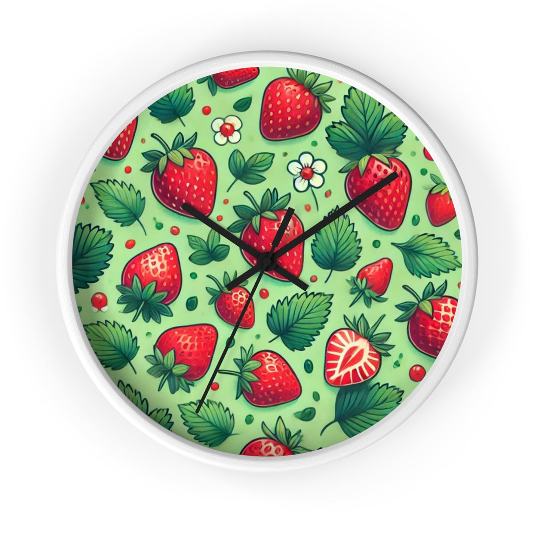 Strawberries Wall Clock