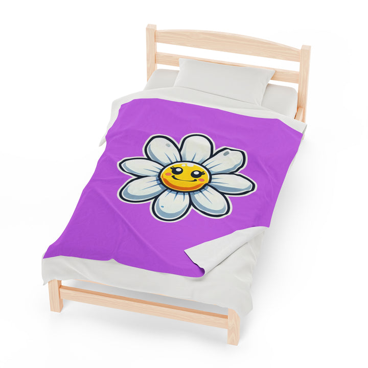 Daisy Velveteen Plush Blanket