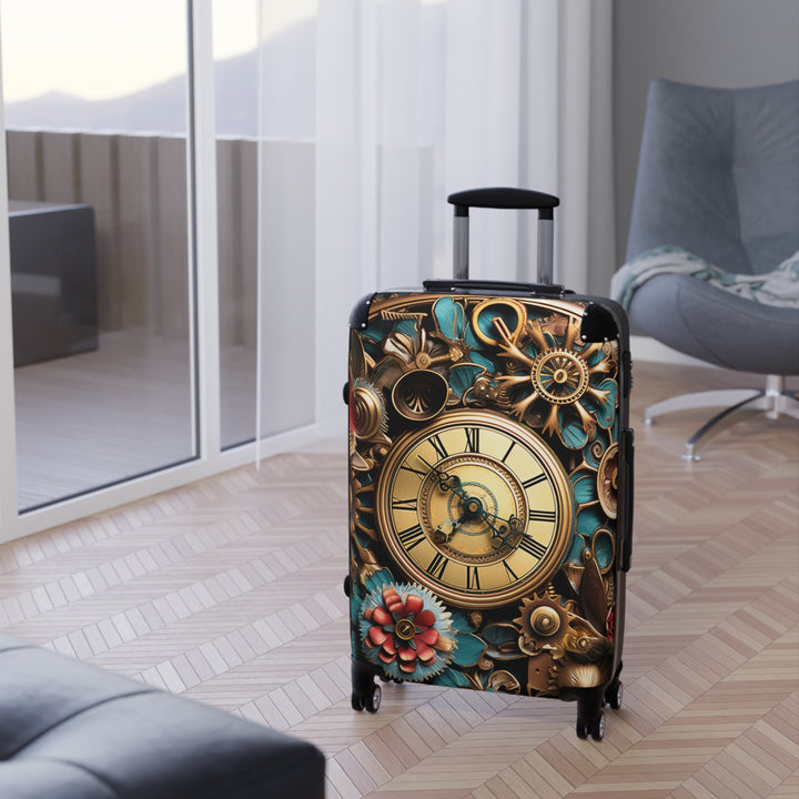 Steam Punk Flowers Suitcase