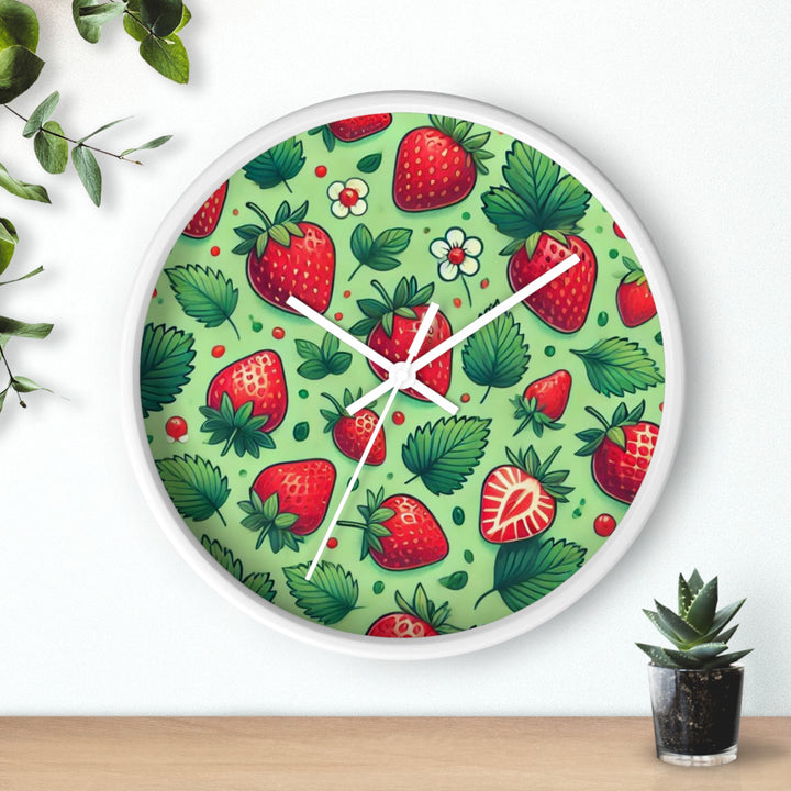 Strawberries Wall Clock