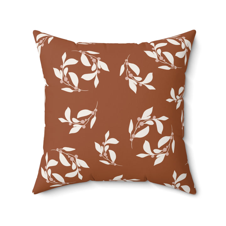 Warm Home Faux Suede Square Pillow