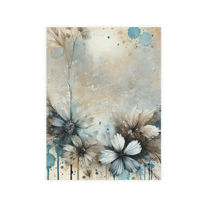 Painted Flowers Postcard Bundles (envelopes included)