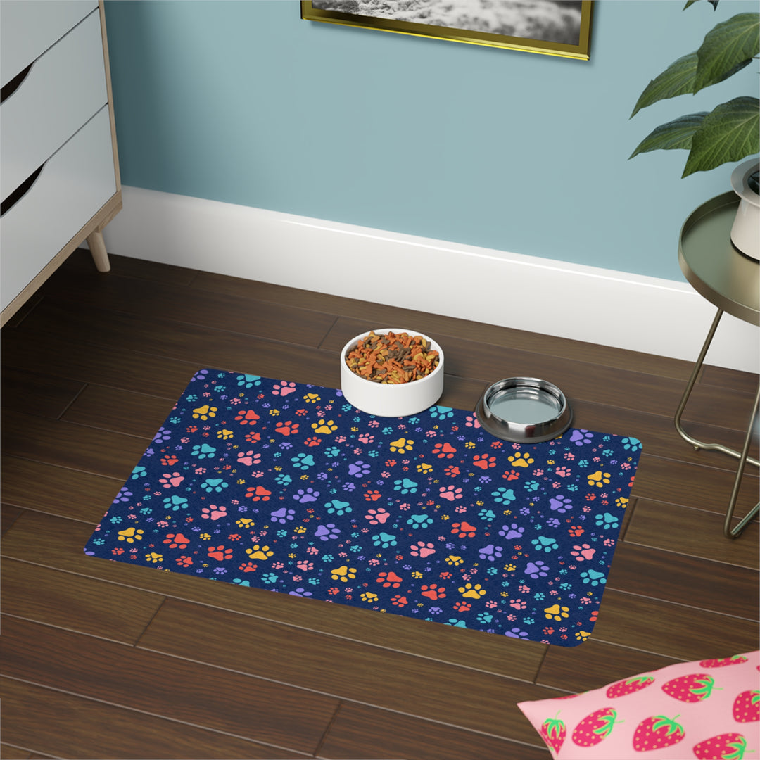 Colorful Paws Pet Food Mat (12x18)