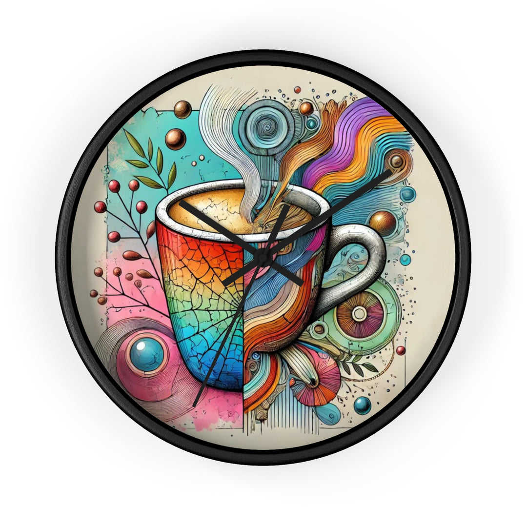 Coffee Colors Wall Clock