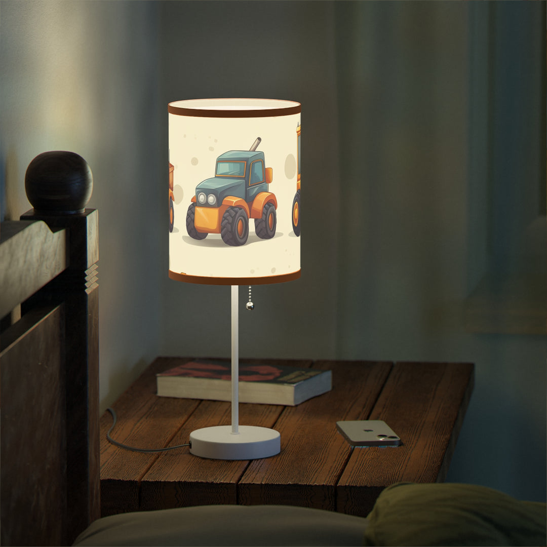 Construction Vehicle Lamp on a Stand