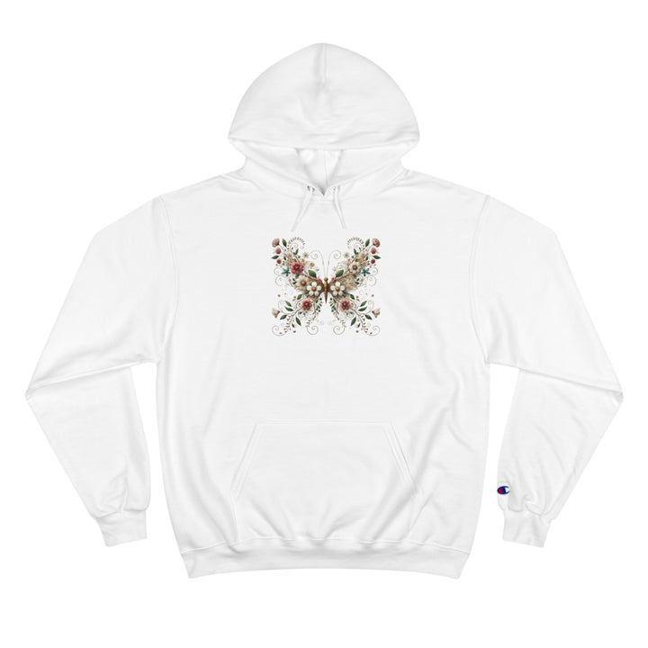 Flowered Butterfly Champion Hoodie