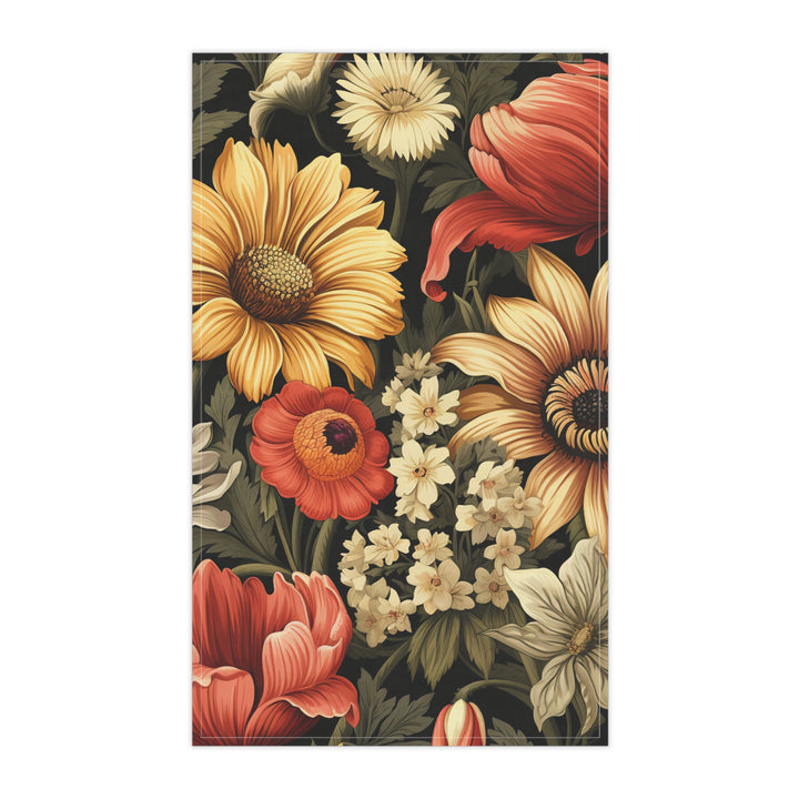 Country Flowers Kitchen Towel