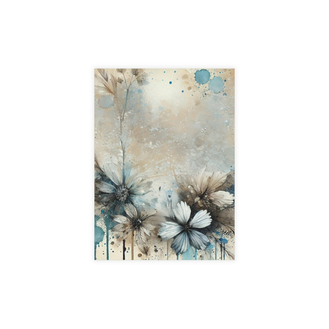 Painted Flowers Postcard Bundles (envelopes included)