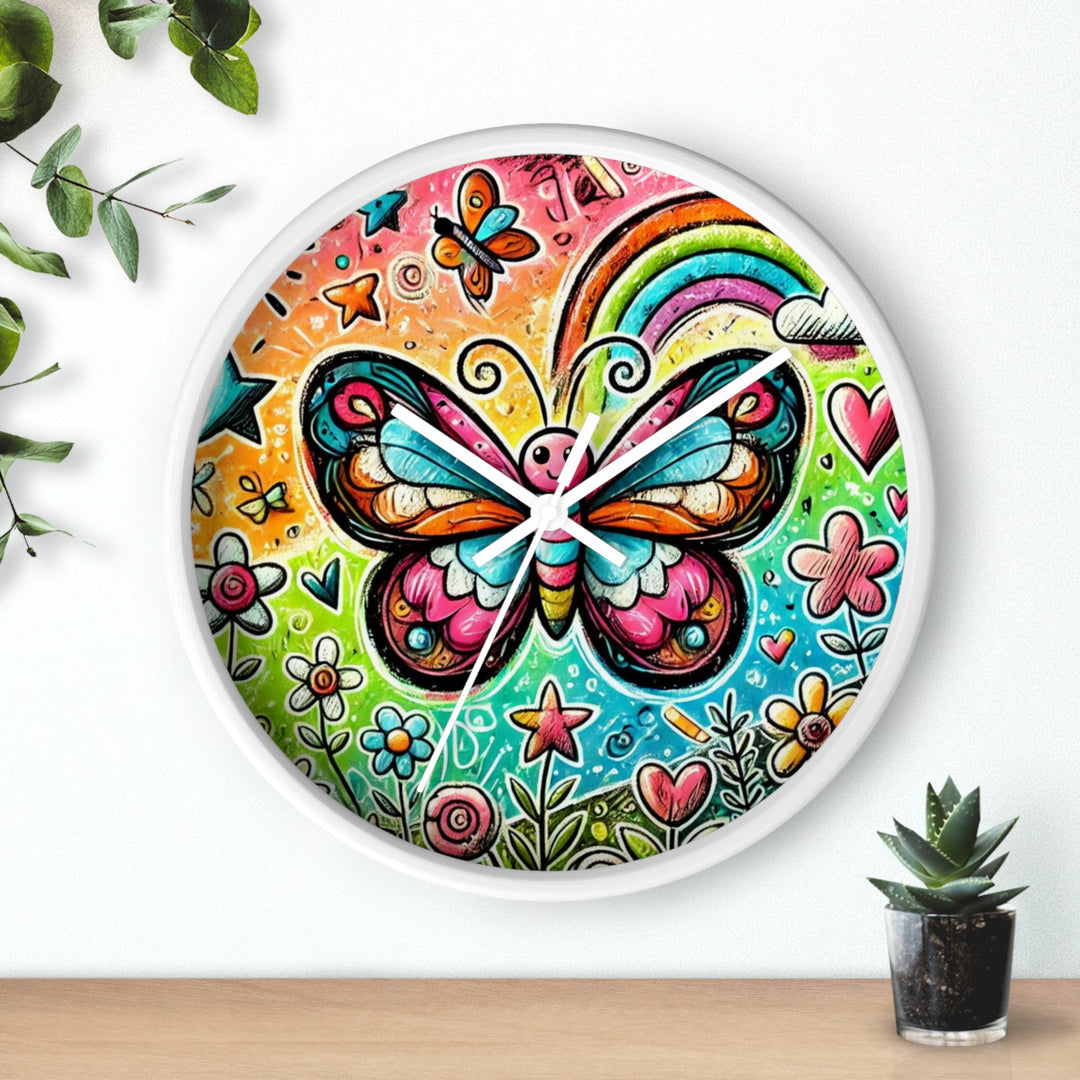 Butterfly Beauty Wall Clock