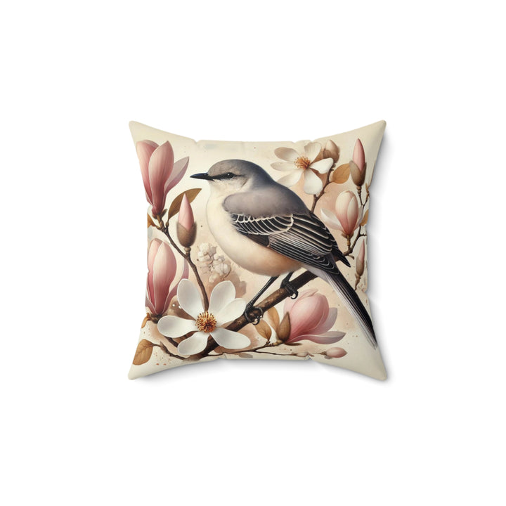 Mockingbird and Magnolias Faux Suede Square Pillow