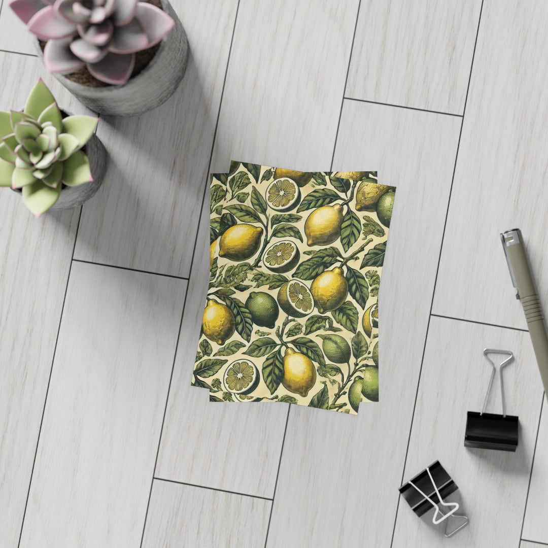 Lemon and Lime Postcard Bundles (envelopes included)