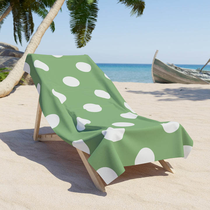 Pretty Polka Dots Beach Towel