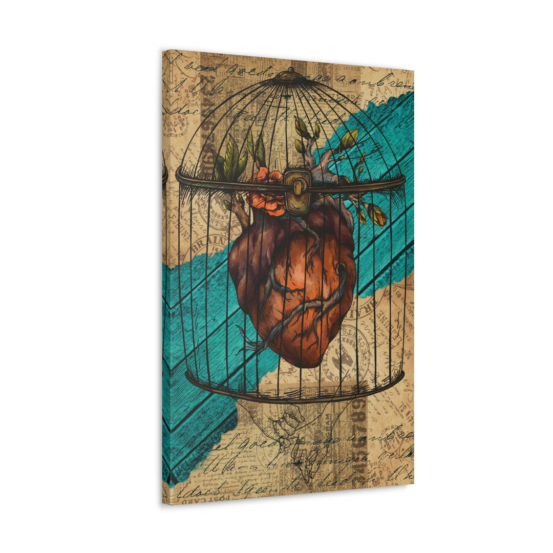 Caged Heart Canvas Gallery Wraps