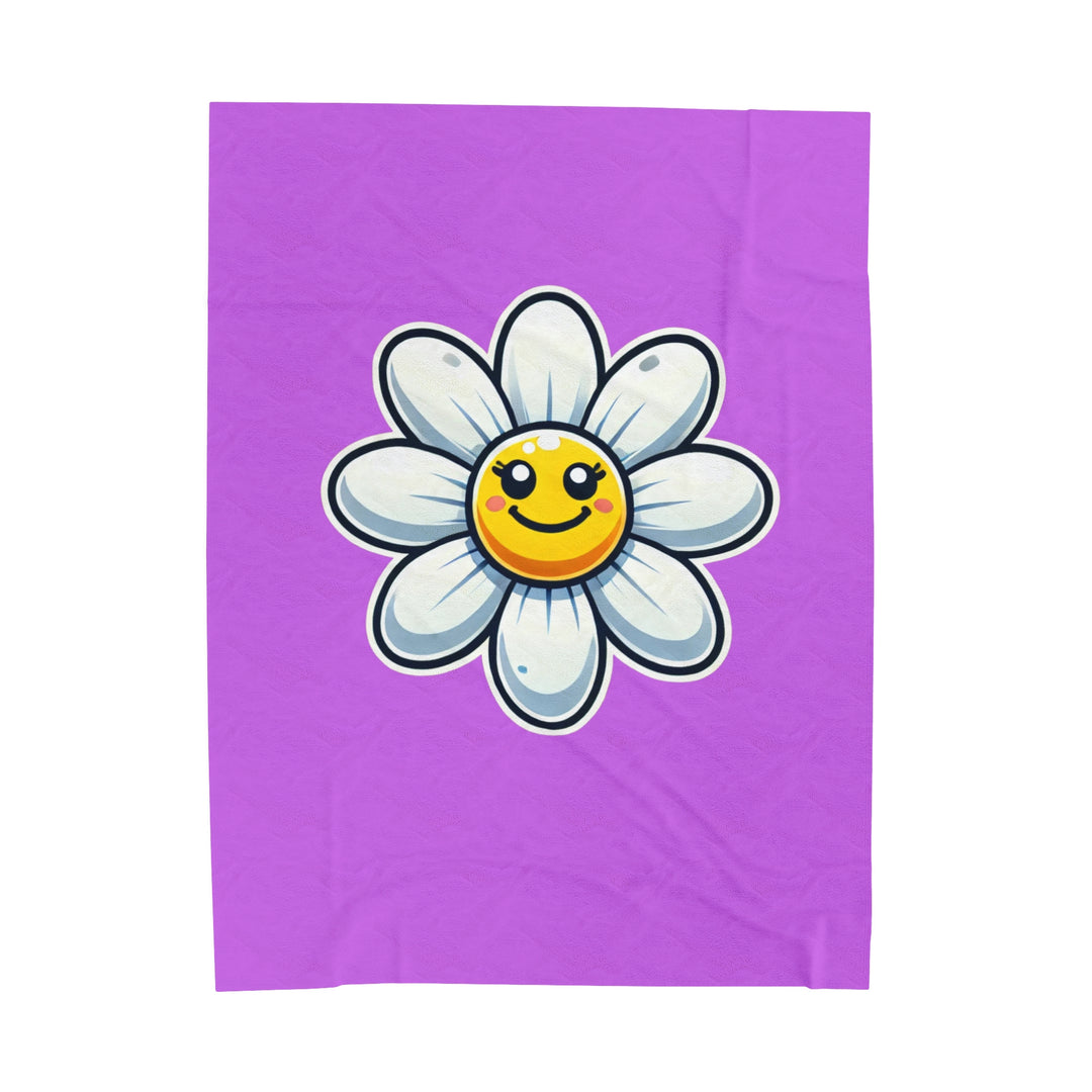 Daisy Velveteen Plush Blanket