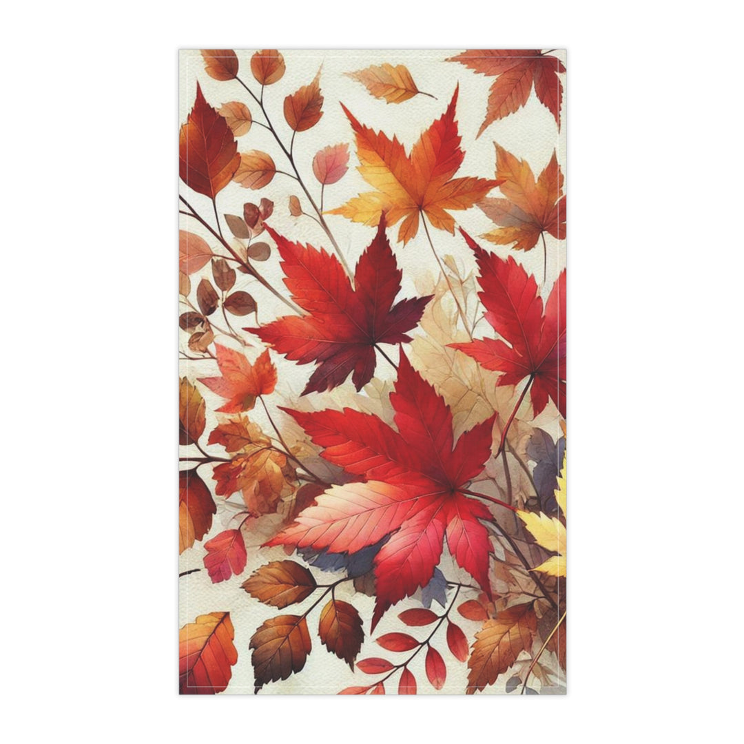 Fall Leaves Tea Towel (cotton, poly)