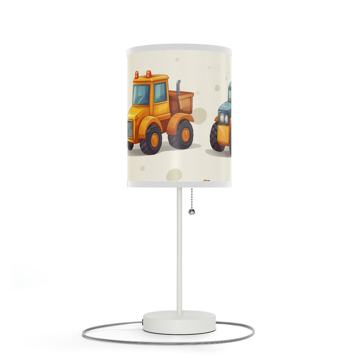 Construction Vehicle Lamp on a Stand