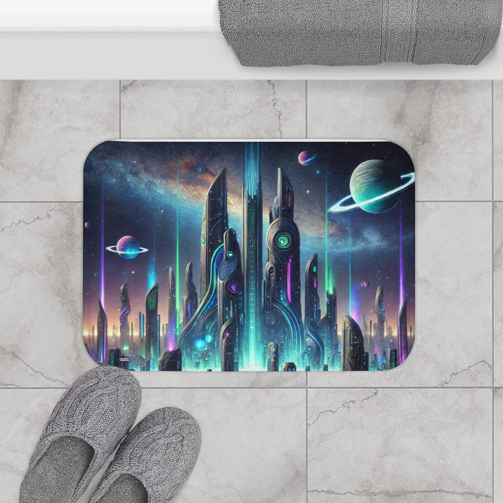 Alien City Bath Mat