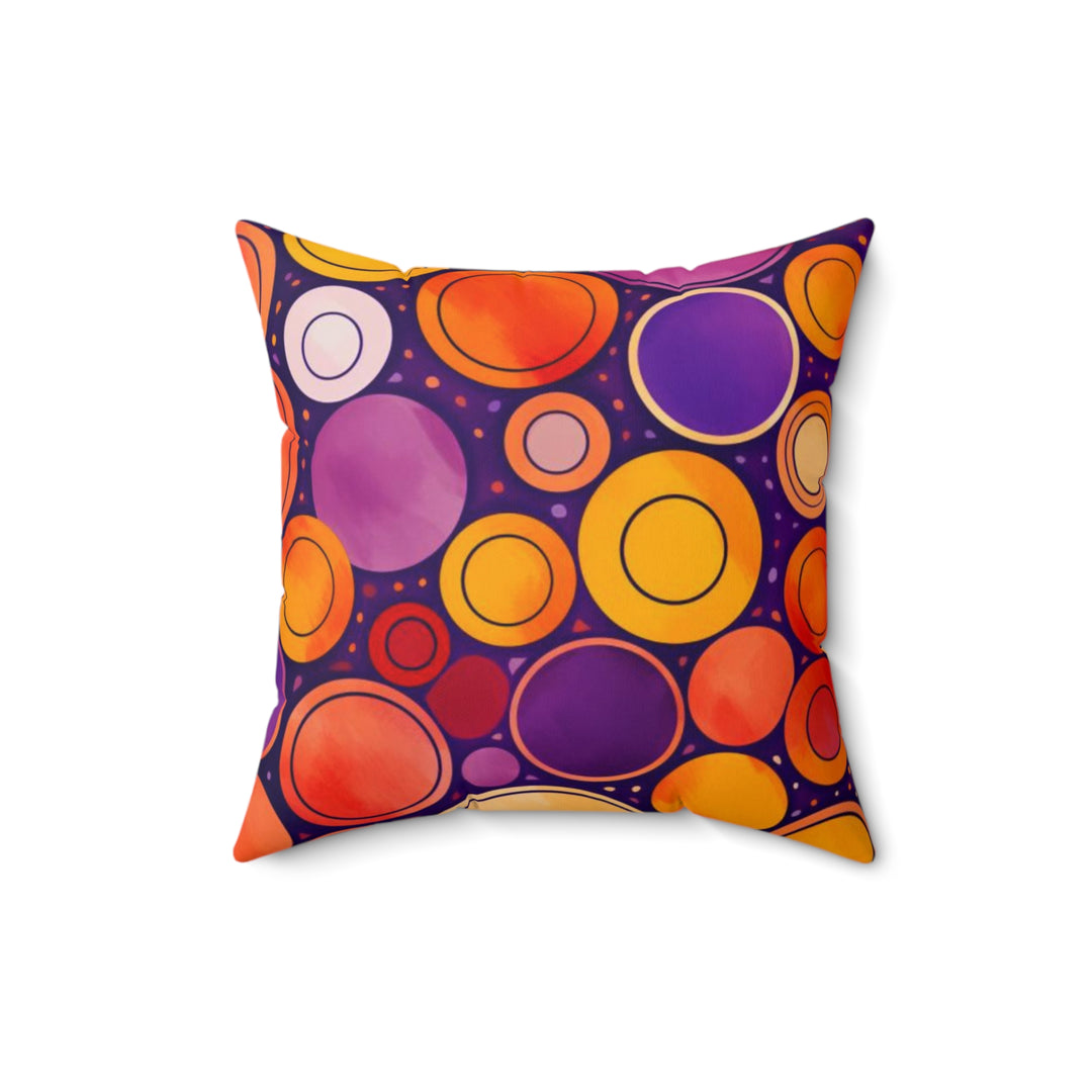 Cosmic Swirl Faux Suede Square Pillow