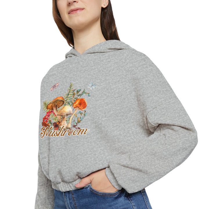 Mushroom Women's Cinched Bottom Hoodie