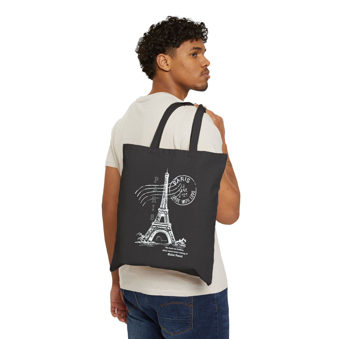 Paris Cotton Canvas Tote Bag