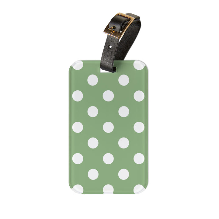 Polka Dot Luggage Tag