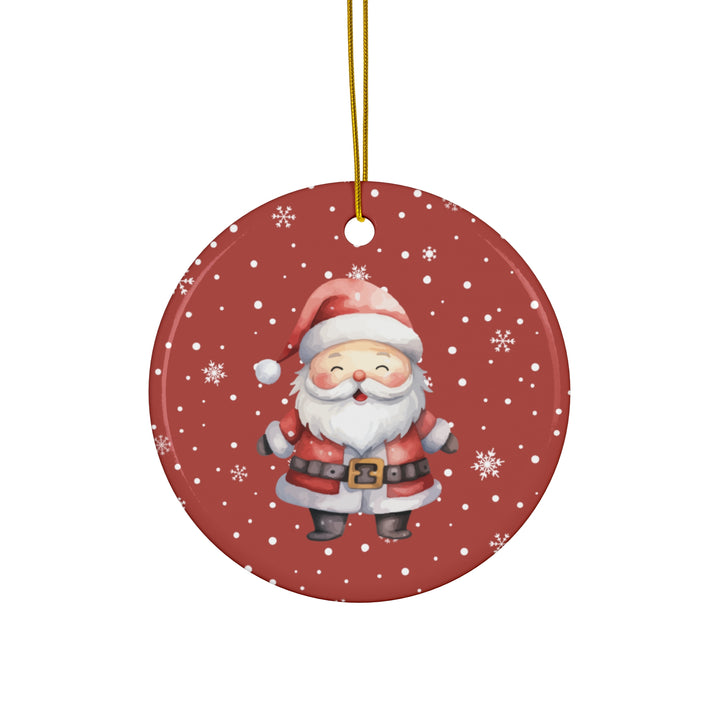 Santa Claus Ceramic Ornament,