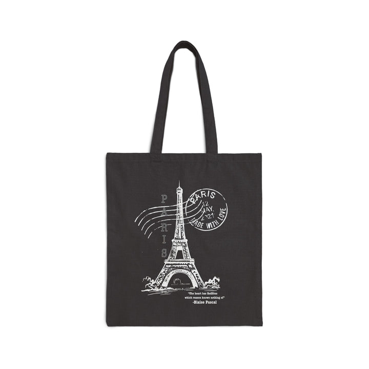 Paris Cotton Canvas Tote Bag