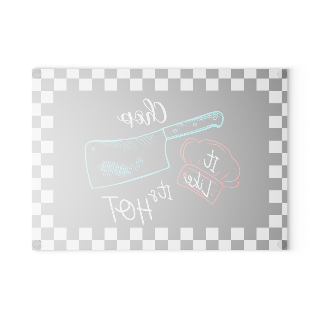 Chop It Like It's Hot Glass Cutting Board