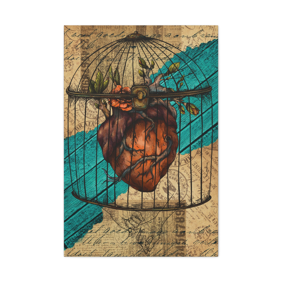 Caged Heart Canvas Gallery Wraps